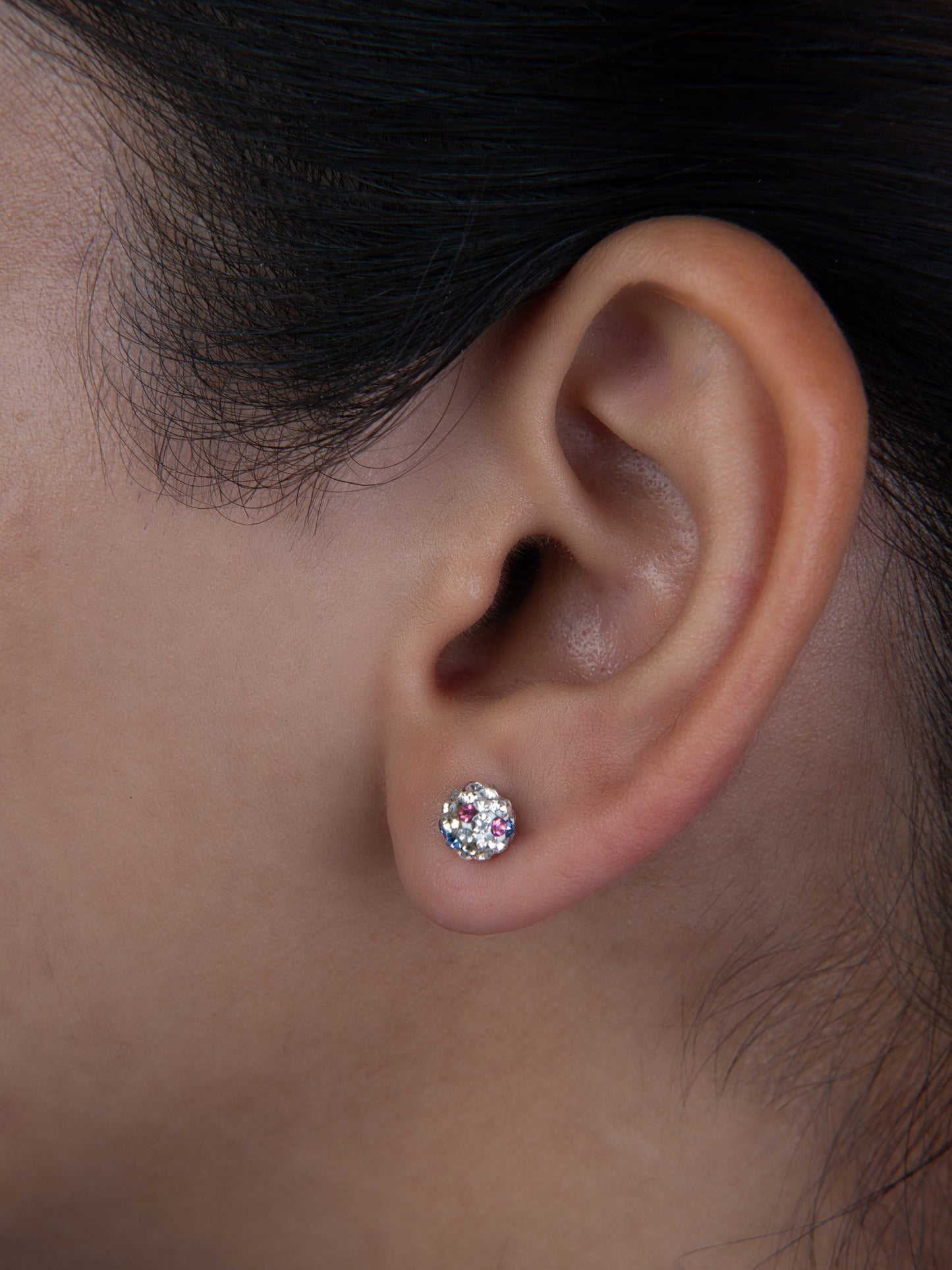 Discotheque Ball Silver Earrings