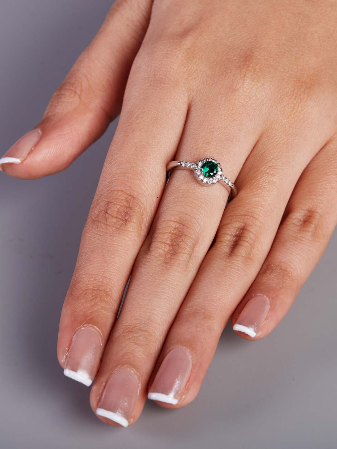 Tansi Jewels Bold Emerald Diamond Statement Ring