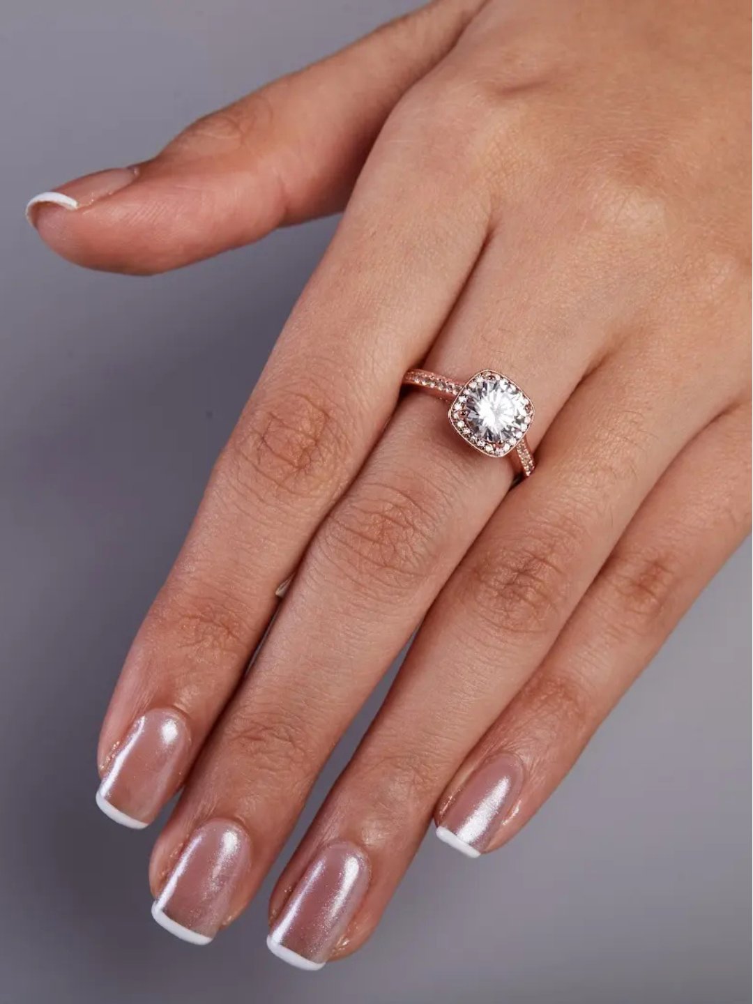 Tansi Jewels Cushion Cut Solitaire Ring