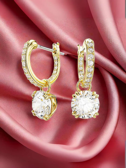 Tansi Jewels Dazzling Diamond Hoop Earrings