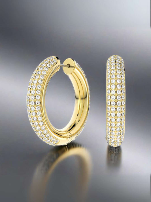 Tansi Jewels Diamond-Encrusted Hoop Earrings