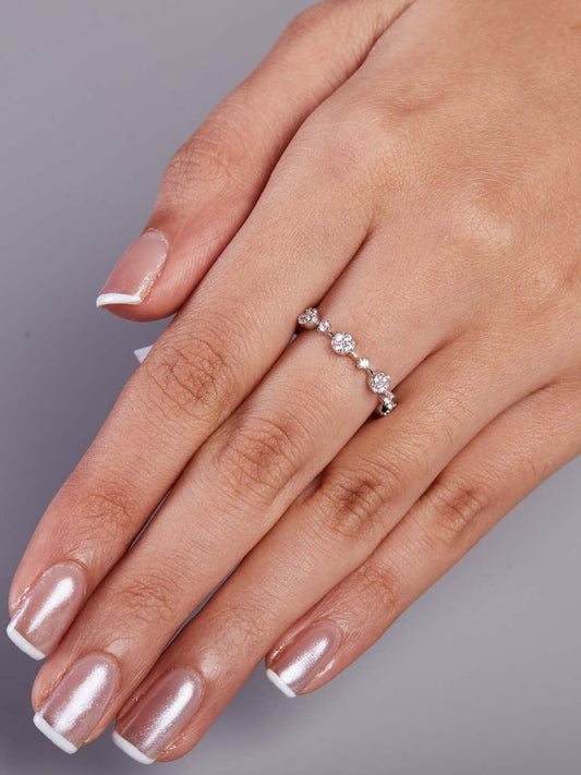 Tansi Jewels Elegant Dainty Daily Wear Silver Ring