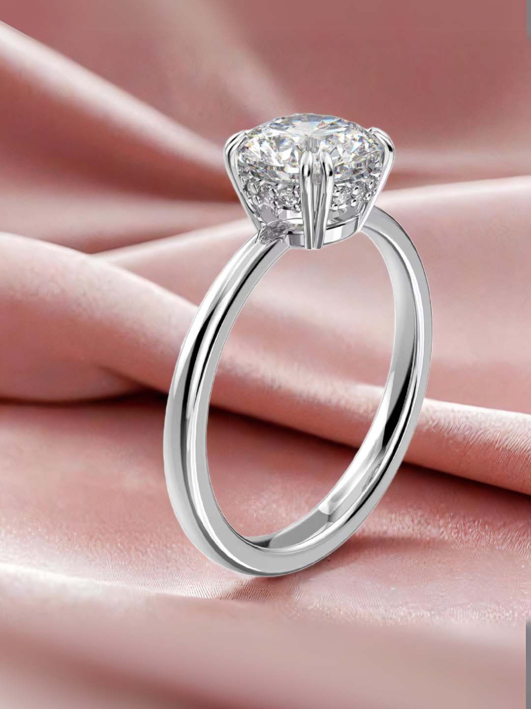 Tansi Jewels Eternal Bloom Solitaire Diamond Ring