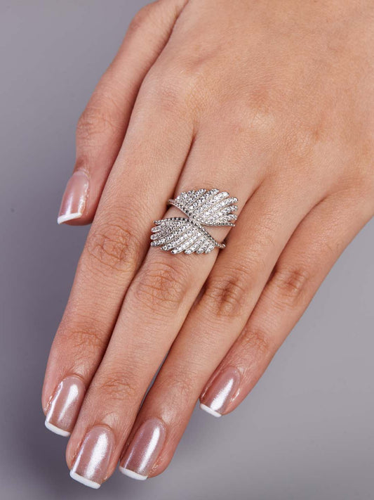 Tansi Jewels Feather Silver Ring