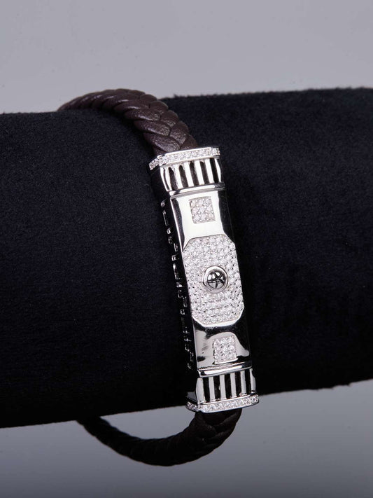 Tansi Jewels Geometric Diamond Men'S Bracelet