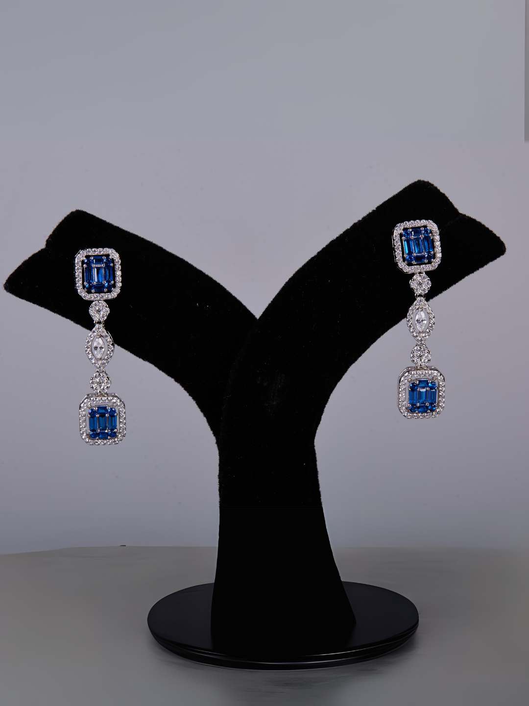 Tansi Jewels Luxury Azura Tanzanite Necklace With Matching Earrings