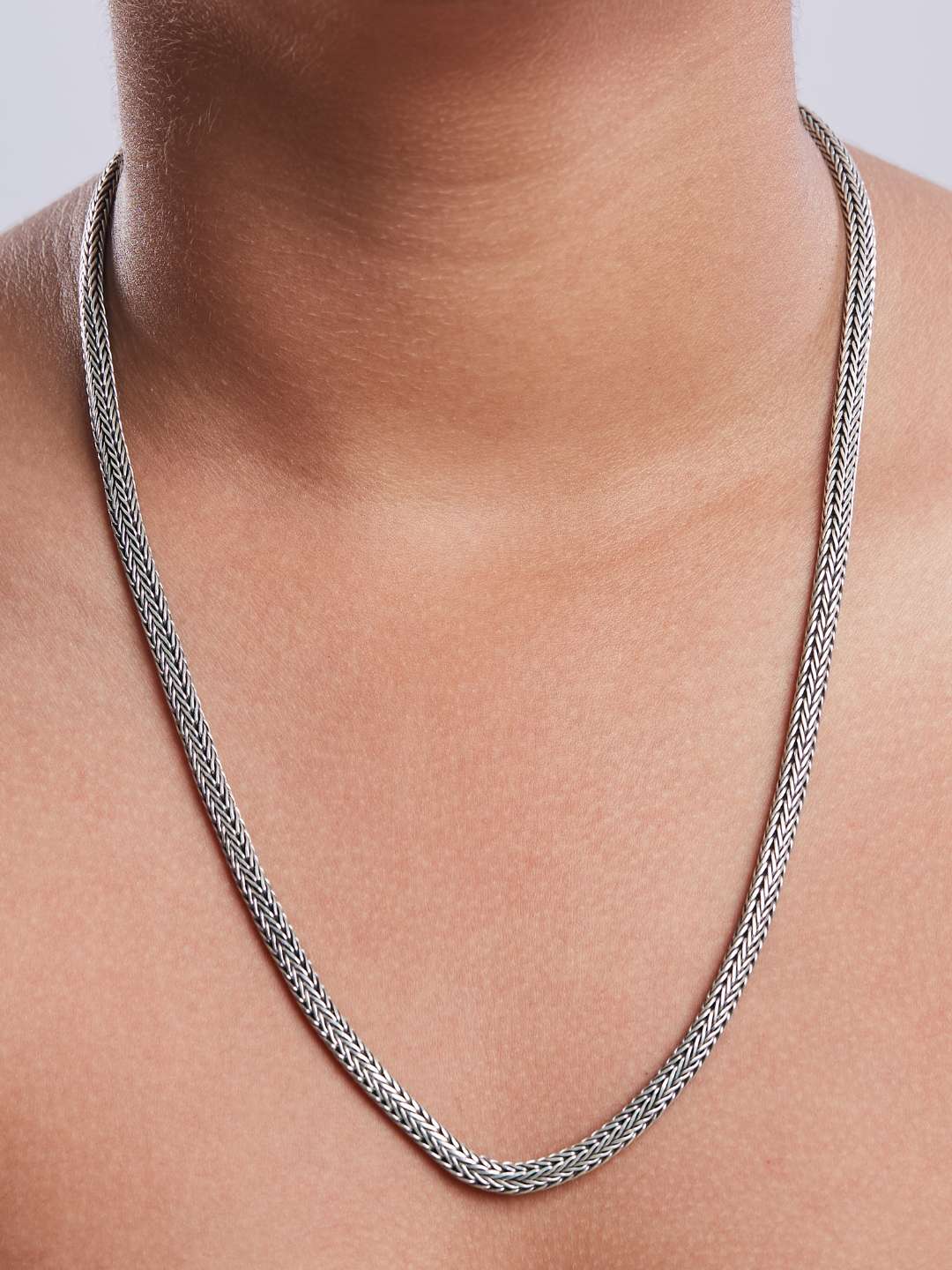 Tansi Jewels Oxidized Silver Chain