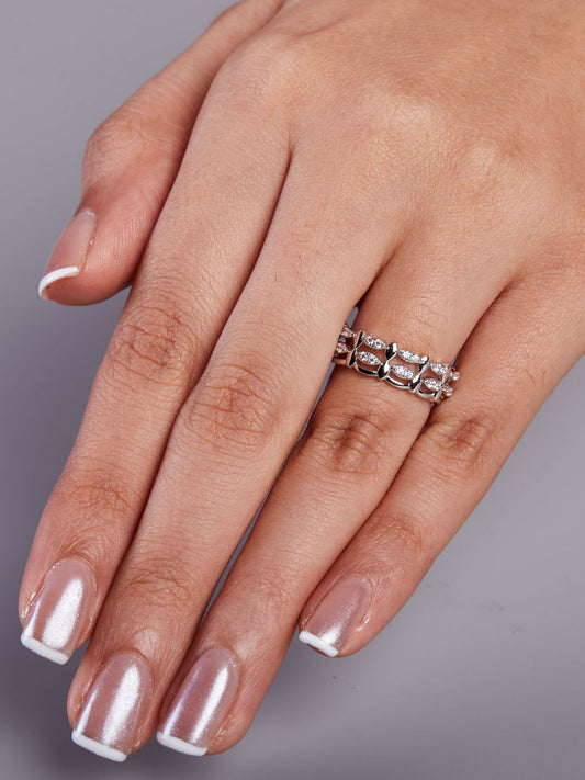 Tansi Jewels Salty Juno Studded Finger Ring