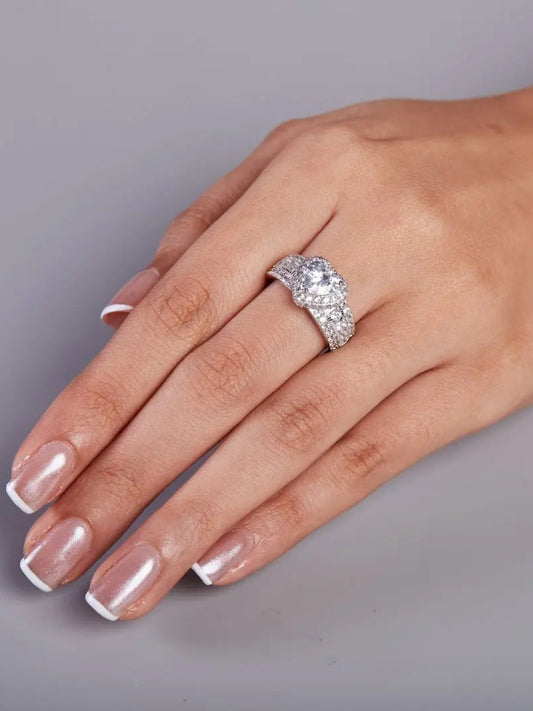 Tansi Jewels Showstopper White Diamond Ring