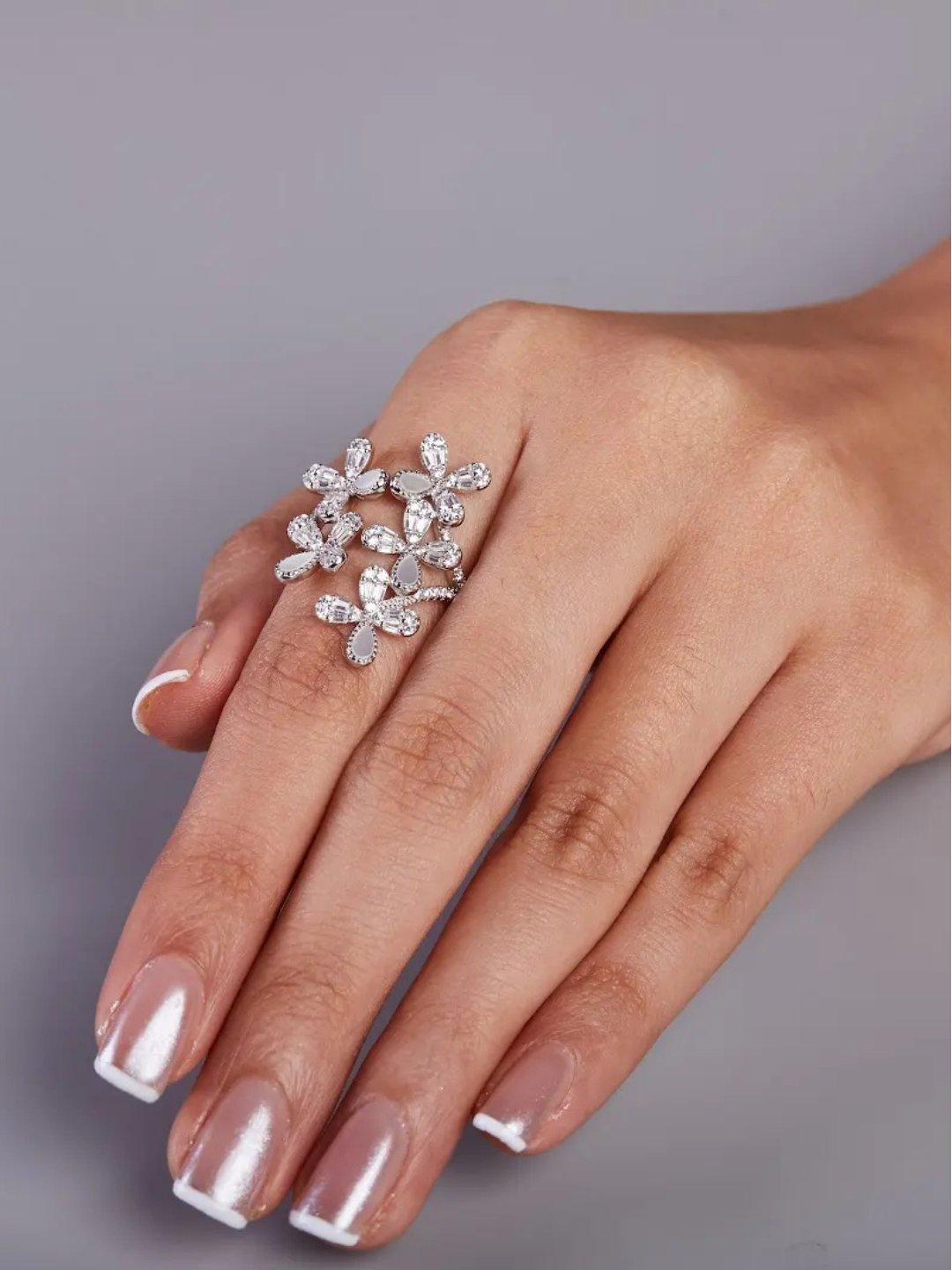 Tansi Jewels Silver Floristic Ring