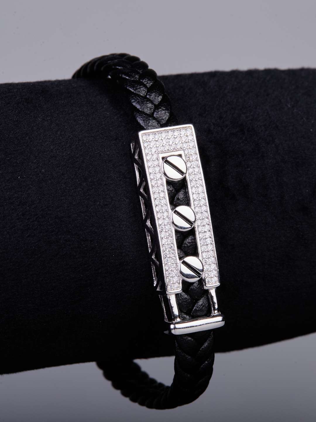 Tansi Jewels Urban Edge Men'S Diamond Bracelet